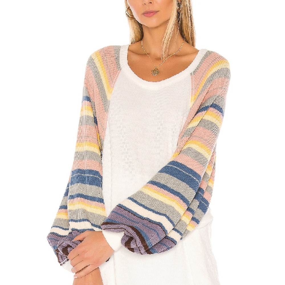 Free People Rainbow Dreams Pullover Size Medium
